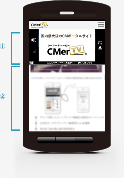 スマートフォンサイトのサンプル